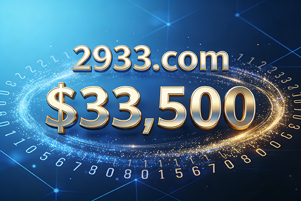 2933.com以$33,500美元（约合人民币24万元）易主!